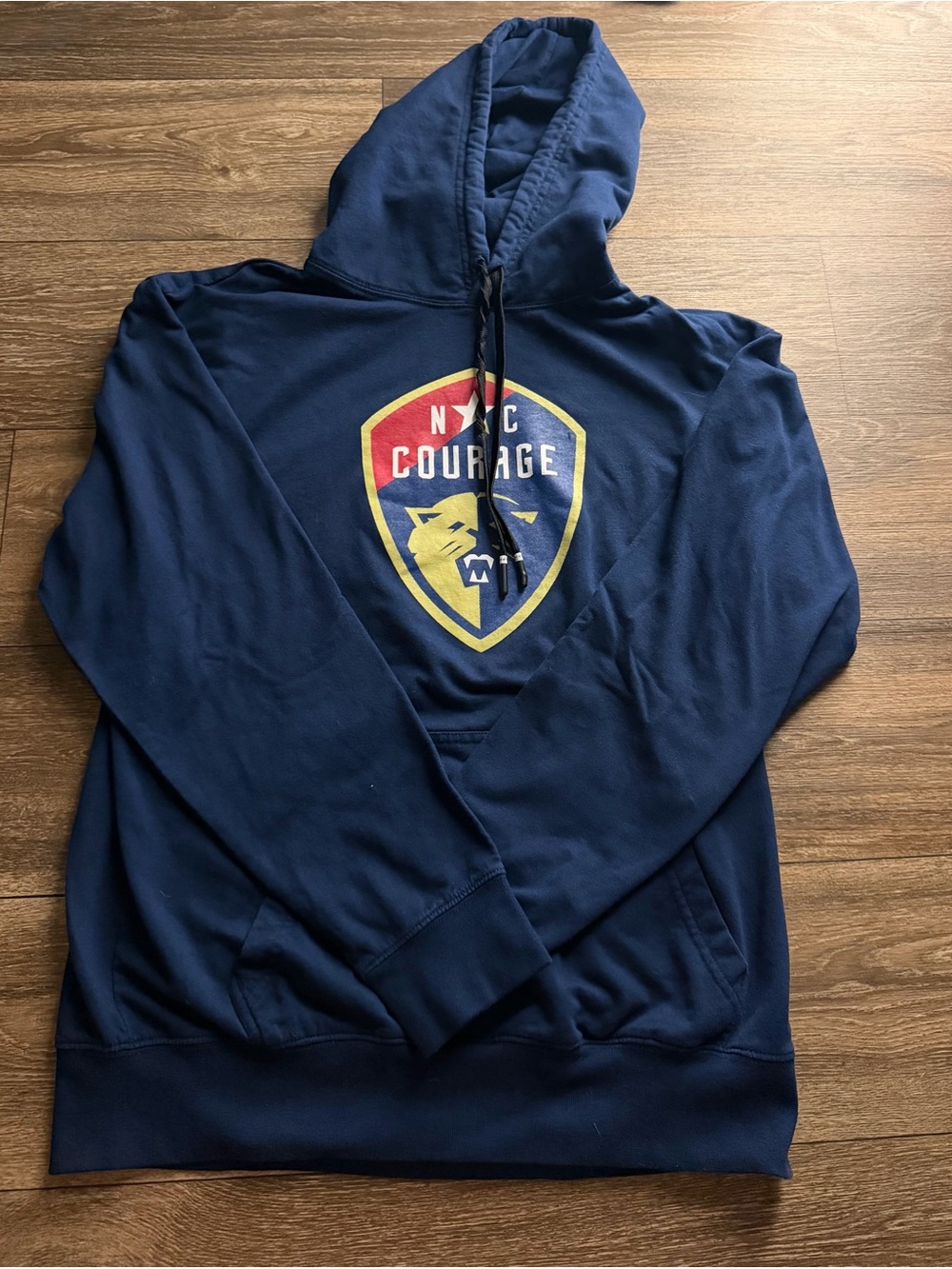 NC Courage Shield Graphic Navy Hoodie